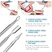 Nail Clippers Cuticle Nipper Pusher Manicure Set, Teamkio Professional Nail Polish Remover Tool Gel Nail Art Kit - Stainless Steel,Travel, Gift - 7 Pcs (Manicure set, Black)