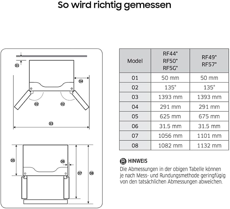 French-Door-Kühlschrank mit Gefrierfach, 178 cm, 495 l, WiFi & SmartThings AI Energy Mode, Twin Cooling+, Auto Ice Maker, No Frost+, Edelstahl Look, RF50C530ES9/EF