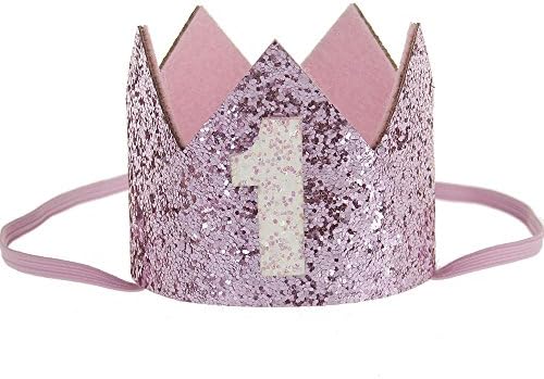 Baby Birthday Crown Tiara Headbands Girl Birthday Hairband Hat Outfit Hair Accessories