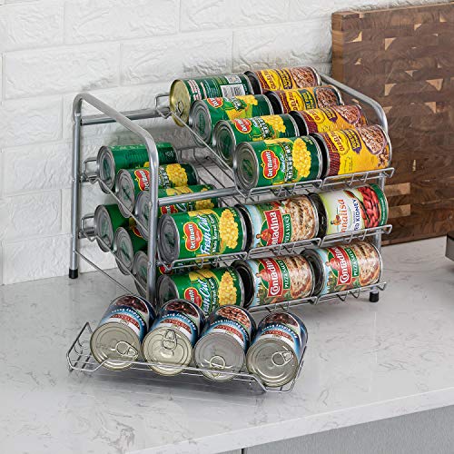 FlagShip 3-Tier 36 Capacity Stacking Can Rack Dispensers Storage Organizer - Thumbnail 2