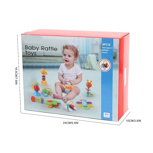 Baby Toys Rattles Teether and Shakers PCS, Baby Newborn Set for