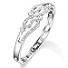Menton Ezil Love Encounter Crystals Bangle Bracelets White Gold Plated Adjustable Hinged Jewelry
