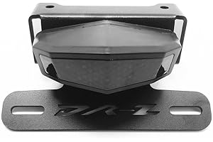 GYUKSIA Compatible with Suzuki DRZ400S 400SM 400E 2000-2021 LED Integrated Brake Tail Light Turn Signal Blinker License Plate Holder Rear Tail Tidy Fender Eliminator Kit Smoke LENS