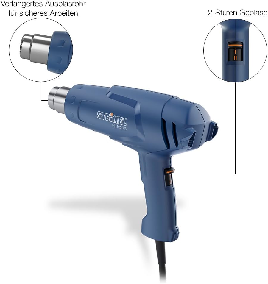 STEiNEL hot airgebläse 1600W HL 1620 S 351106, Blue - Image 4