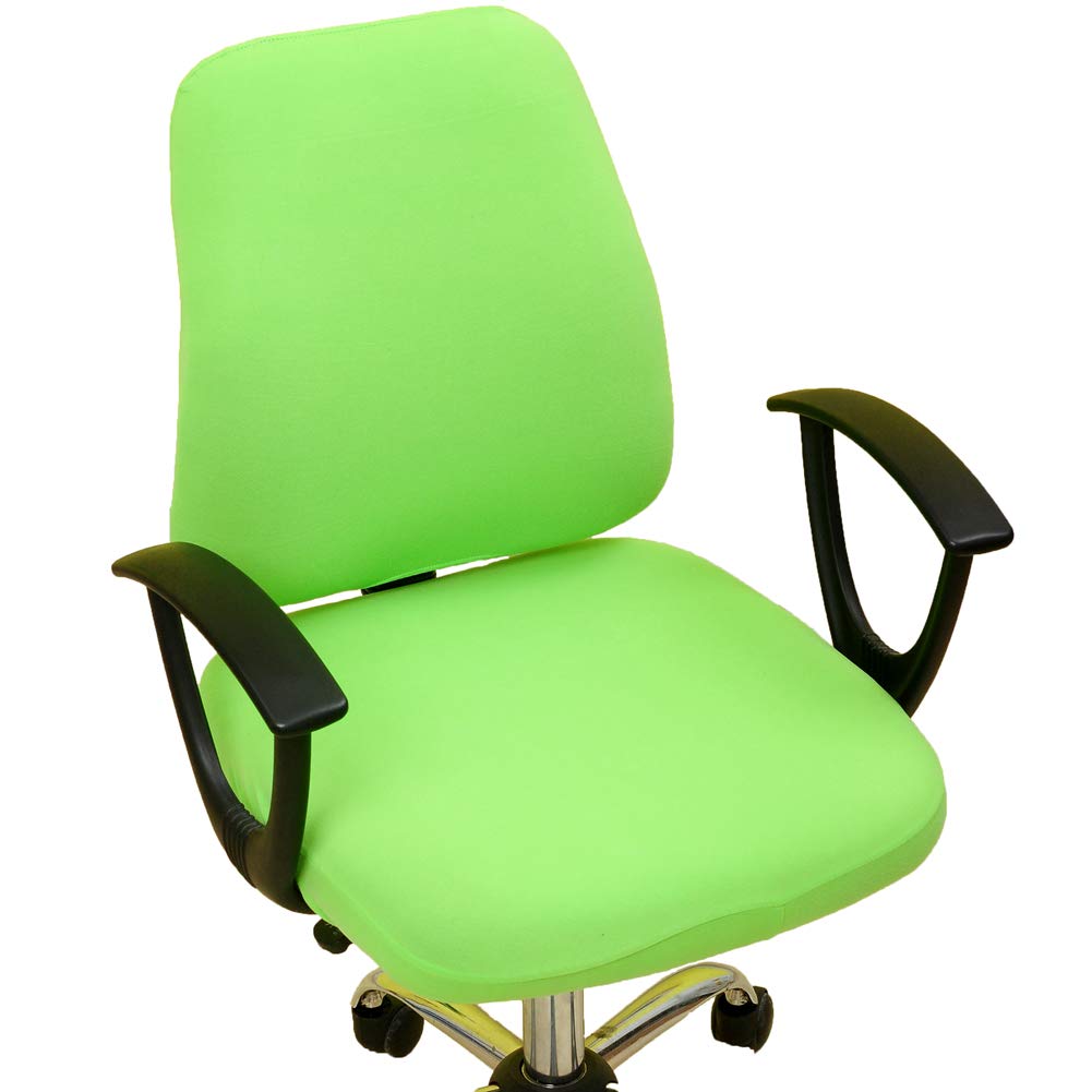 wonderfulwu Stretch Chair Covers Spandex Office Computer Chair Cover Removable Washable Rotate Swivel Chair Protective Covers