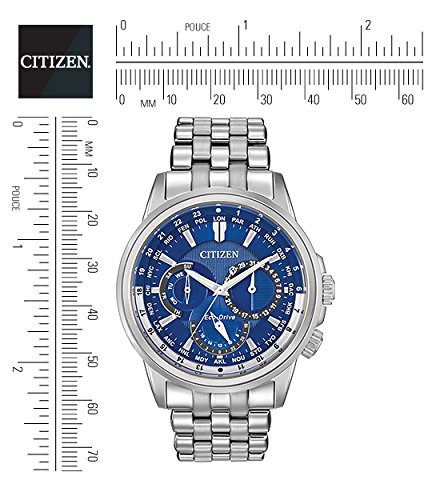 Citizen Eco-Drive Men's BU2021-51L Calendrier Stainless Steel Watch