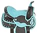 Acerugs Little Kids Full Size Western Quarter Horse OR Pony Saddle TACK Set PAD Barrel Racing Trail Riding (Teal Pony, 10″)thumb 2