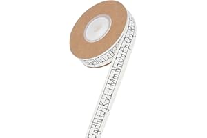 GLSTOY 10m Cotton Printed Letter Ribbon with 26 Alphabet Letters for Wrapping, Flower Arrangement,