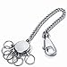 Sensi Patented Chain Key Holder with 6 Removable Rings