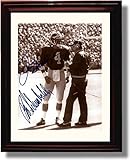 Framed Jim Harbaugh & Bo Schembechler Michigan Wolverines Autograph Replica Print