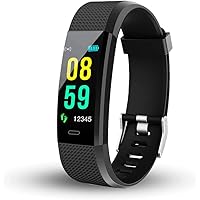 Sprinto DW23 ID115 Plus V5.0 Bluetooth Fitness Band Smart Watch Tracker with Heart Rate Sensor Activity Tracker Waterproof Body Functions Like Steps and Calorie Counter, Blood Pressure(Random Colour)