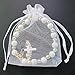 WE 12 Pcs Angel Wing Cross Bracelet Favor - Baptism Christening Bautizo Recuerdos First Communion Gift for Guests
