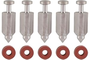 Carb Needle, 5pcs Carburetor Carb Needle Seat Gasket Repair Kit for Briggs & Stratton 398188 Lawn Mower attachements Carb Nee