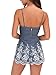 Simplee Women's Summer Beach Ruffle V Neck Sleeveless Backless Romper (8, C1_Blue)