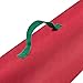 Tiny Tim Totes 83-DT5539 Premium 2-Pack | 40.5 inch Wrapping Paper Storage Bag | Canvas | Red, 2 Count