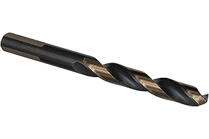 3/16 HSS Split Point Black and Gold Mechanic Length Drill Bit