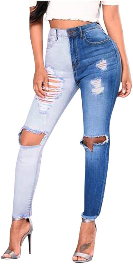 fat legs in ripped jeans