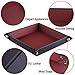 SIQUK 8 Pieces Dice Tray PU Leather Folding Square Dice Holder for Dice Games, 8 Colors