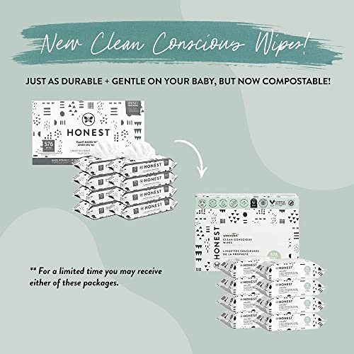 The Honest Company Clean Conscious Wipes 99 Water, Compostable