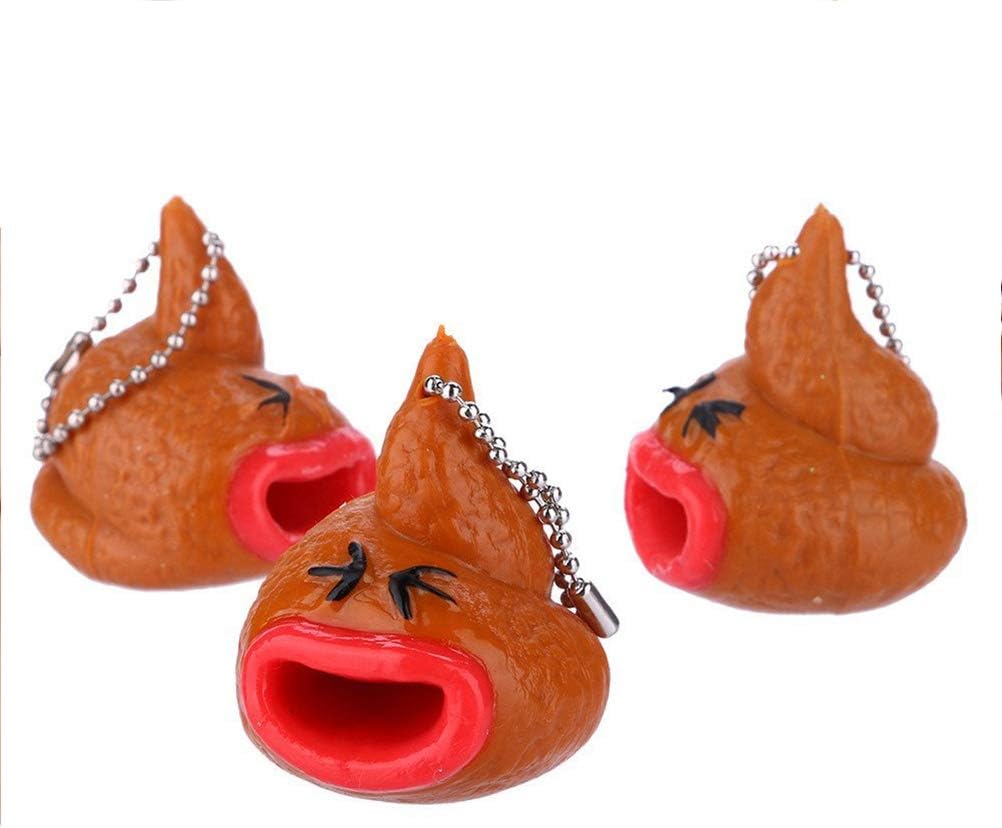 Yunobi Novelty Poo Toys, Creative Simulation Tricky Stool Pendant - Image 4