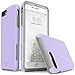 iPhone 7 Plus case, iPhone 8 Plus case, TEAM LUXURY [Clarity Series] Updated [G-II] Purple Ultra Defender TPU + PC Shock Absorbent Premium Case - for Apple iPhone 7 Plus & 8 Plus (Lavender/ Gray)