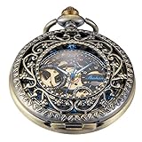 Whodoit Antique Steampunk Mechanical Pocket Watch