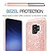 Samsung Galaxy S9 Glitter Case for Girls Women, LeYi Bling Cute Design [PC Silicone Leather] Dual Layer Heavy Duty Protective Phone Case for Galaxy S9 TP Rose Gold