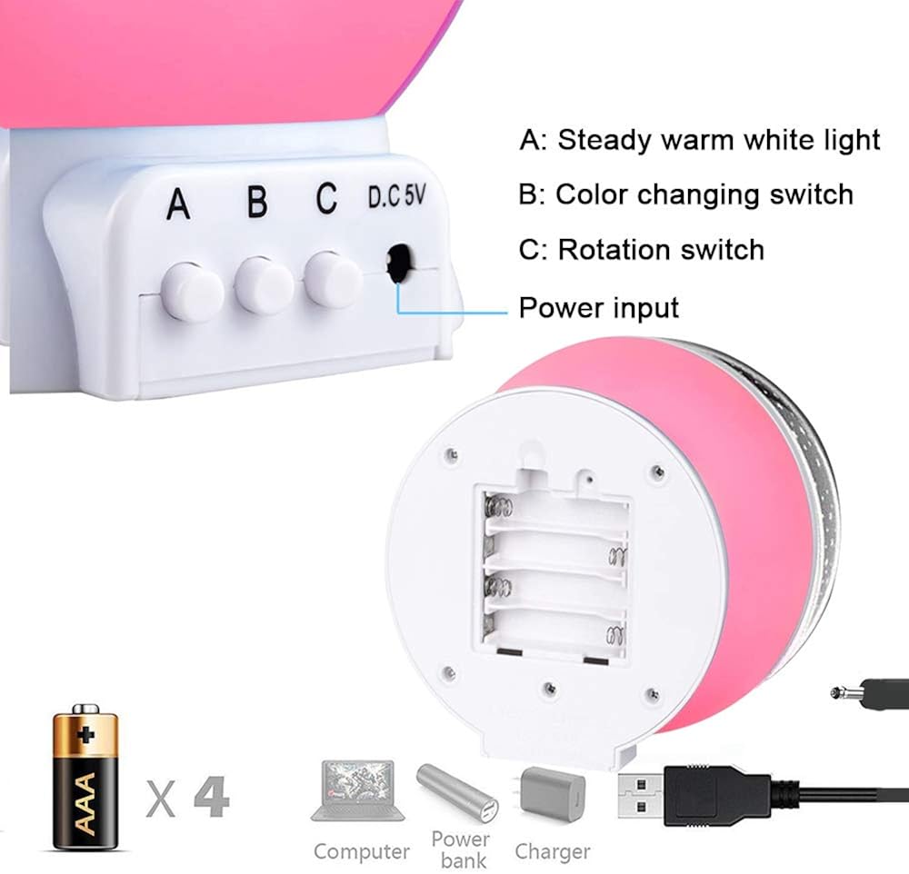 Birthday Gifts Presents for 2-10 Year Old Girls, Wonderful Romantic Starlight for Kids Toys for 2-10 Year Old Boys Xmas Halloween Gifts for 2-10 Year Old Boys Stocking Fillers Pink TSUKXK03: Clothing