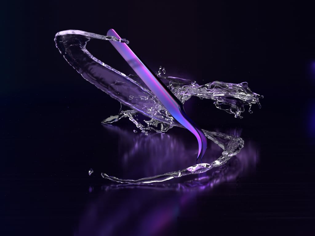 Professional Stainless Steel Tweezers Eyelash Tweezers Professional Original Vetus Curved Isolation Tweezers MSC-15 by Imperial Lash ltd (Rainbow)