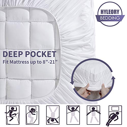 Queen Mattress Topper Extra Thick Stretches up 821" Deep Pocket 2