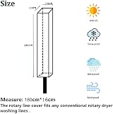 PATIO PLUS Large Rotary Washing Line Cover 16x16x180cm Green 600D PVC view 6
