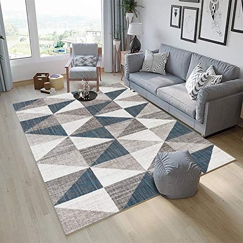 Tianqi Geometric Design Rugs Modern Triangle Carpet Contemporary Abstract Mat Modern Home Decor Multi Style (6mm Thickness) (Color : C, Size : 200X300cm)