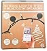 Bright Tunes Decorative String Lights with Bluetooth Speakers, Traditional Tip White Incandescent, Green Cord