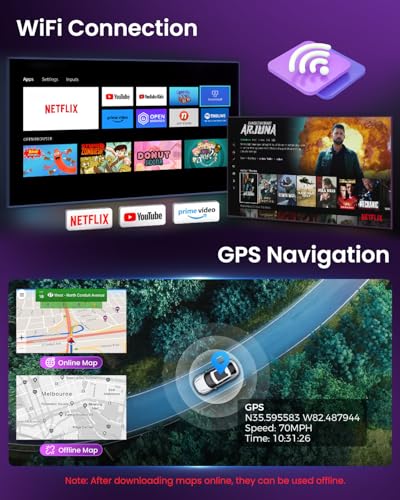Inefala 4+64G Car Radio for Opel Corsa 2015-2019/Opel Adam 2013-2016 Android 15 with Wireless CarPlay Android Car, 9 Inch Car Screen with Bluetooth WIFI GPS FM/RDS 32EQ SWC AHD Rear Camera