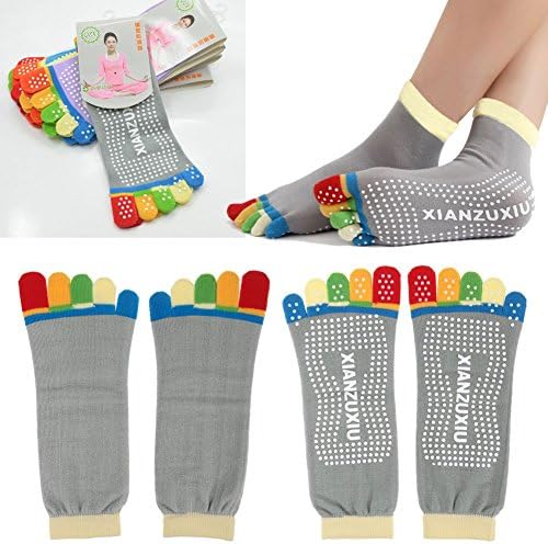 Yoga Socks Sport Fitness pilates Socks Fashion Five Toe No-Slip Massage socks PS