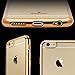 iPhone 6s Plus Case,Hallsen [Electroplating TPU] Ultra Slim Lightweight Crystal Clear Back Cover Soft TPU Case for Apple iPhone 6 Plus/6s Plus 5.5inch - Gold