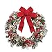 Lighted Holiday Frosted Pine Wreath