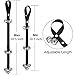 Zacro Dog Doorbells for Dog Training with One Dog Seat Belts， Housebreaking Your Doggy, One Training Clicker and One Dog Waste Bag Dispenser Included, Adjustable Door Bell Length, 7 Count
