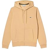 Lacoste Men's Zip-Up Fleece Hoodie, Croissant, Small