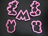 Mickey and Minnie Mouse Cookie Cutter Mold Cupcake Birthday Party Favor Set