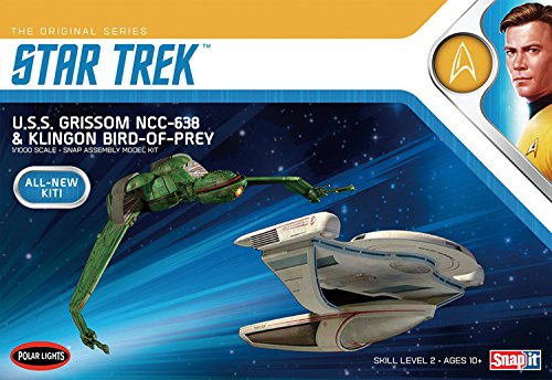 1/1000 Star Trek U.S.S. Grissom and Klingon Bird Of Prey Plastic Model Kit