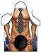 Funny Aprons - Men Aprons Cooking Kitchen BBQ Apron Cosplay Party Costume Christmas Gift
