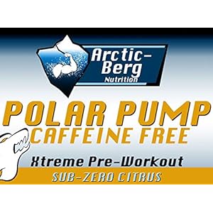 Polar Pump Caffeine Free PRE Workout 25 Servings (562 Grams Sub-Zero Citrus Flavor)