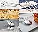 Amerzam Flatware Set,Stainless Steel Cutlery with Knife Fork Spoon Teaspoon Dinnerware Cutlery Set (4 Piece)