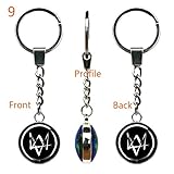 Elegant Watch Dog 2 Marcus Holloway Glass Dome Vintage Doulbe Sided Keychain Keyring Keyfob (9)