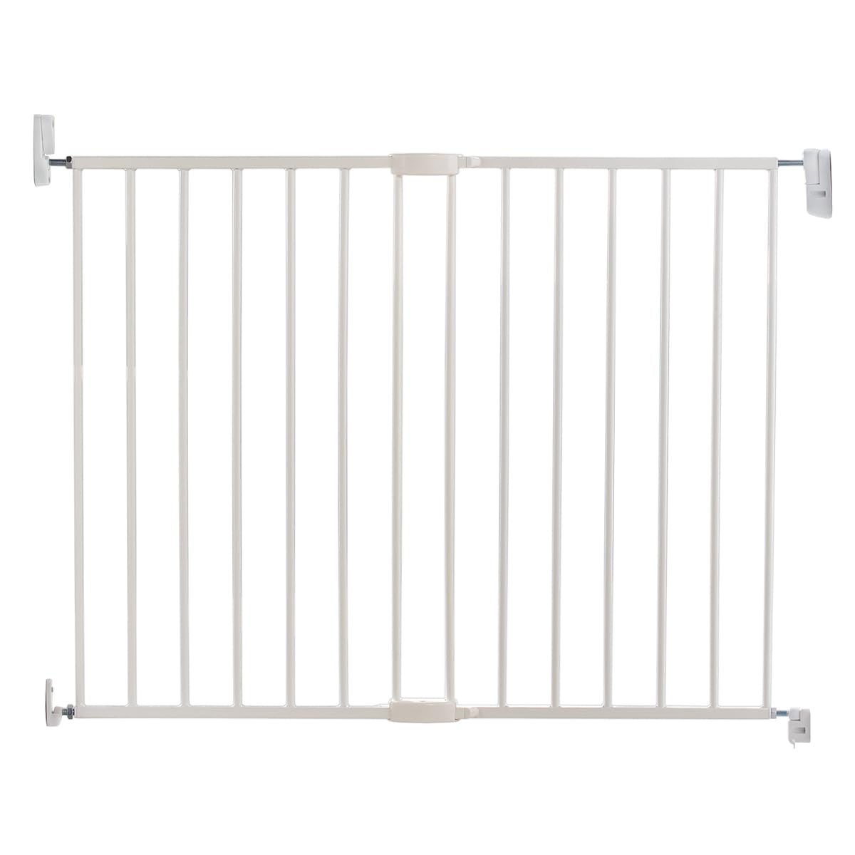 Munchkin Stair & Hallway Gate, Easy Close & Extends 64.5-102cm, Dog or Baby Gate, Child Safe White
