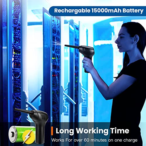 Air Duster, Cordless Compressed Electric Air Duster Computer Cleaning