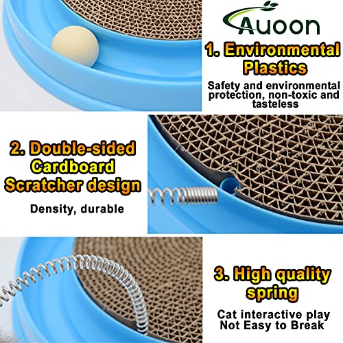 AUOON Cat Scratcher Toy, Cat Toy, Scratch Pad,Post Pad Interactive