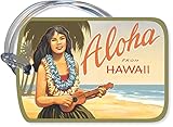Vintage Hawaiian Art Luggage Tag - Aloha from Hawaii