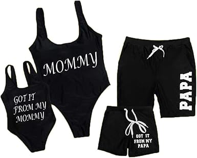 mommy and me matching swimwear
